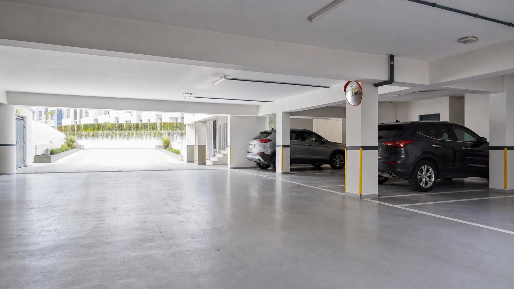 Cochera residencial moderna